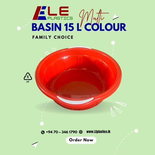 LE_Basin_15L_Colour (1) Water Basin 15 Liter Colour